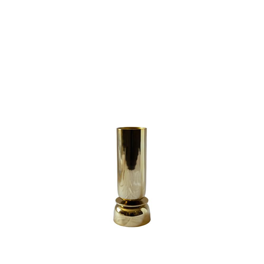 VASO ALLUMINIO D.12 CM H.30,5 CM (L) ORO LUCIDO