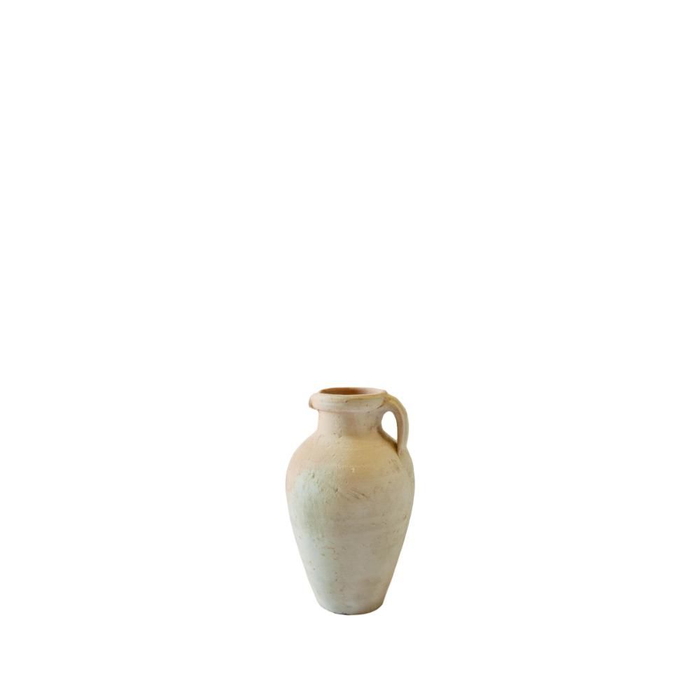 BROCCA TERRACOTTA C/MANICO H.17 CM NATURALE
