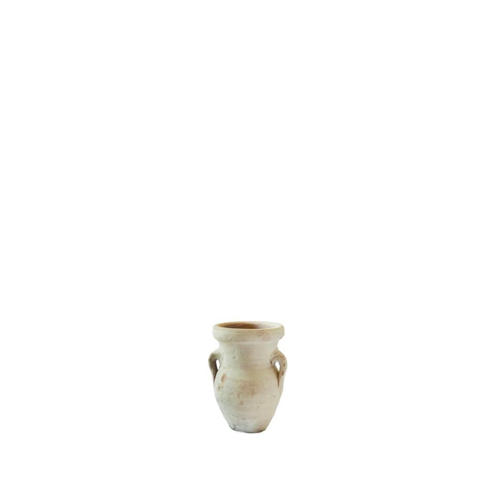 ANFORA TERRACOTTA C/MANICI D.18 CM H.18 CM NATURALE