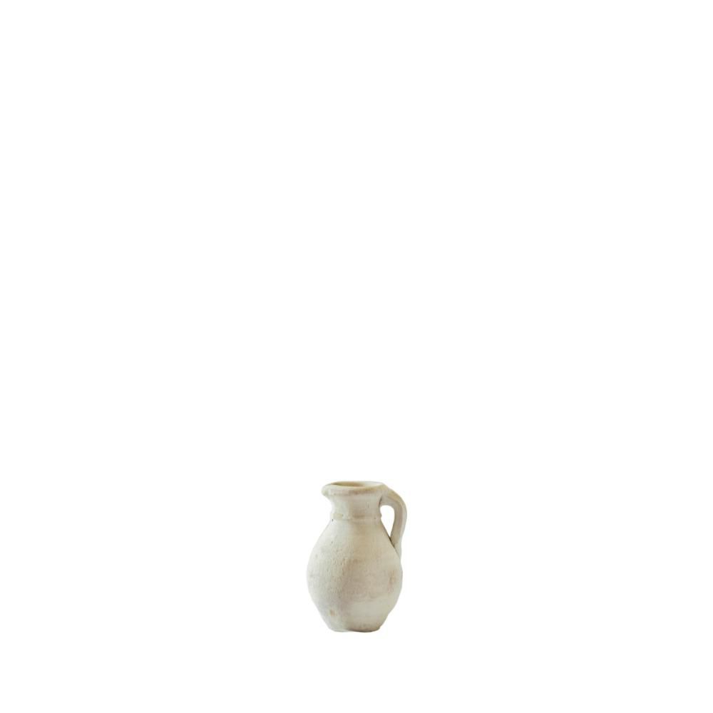 BROCCA TERRACOTTA C/MANICO H.14 CM NATURALE
