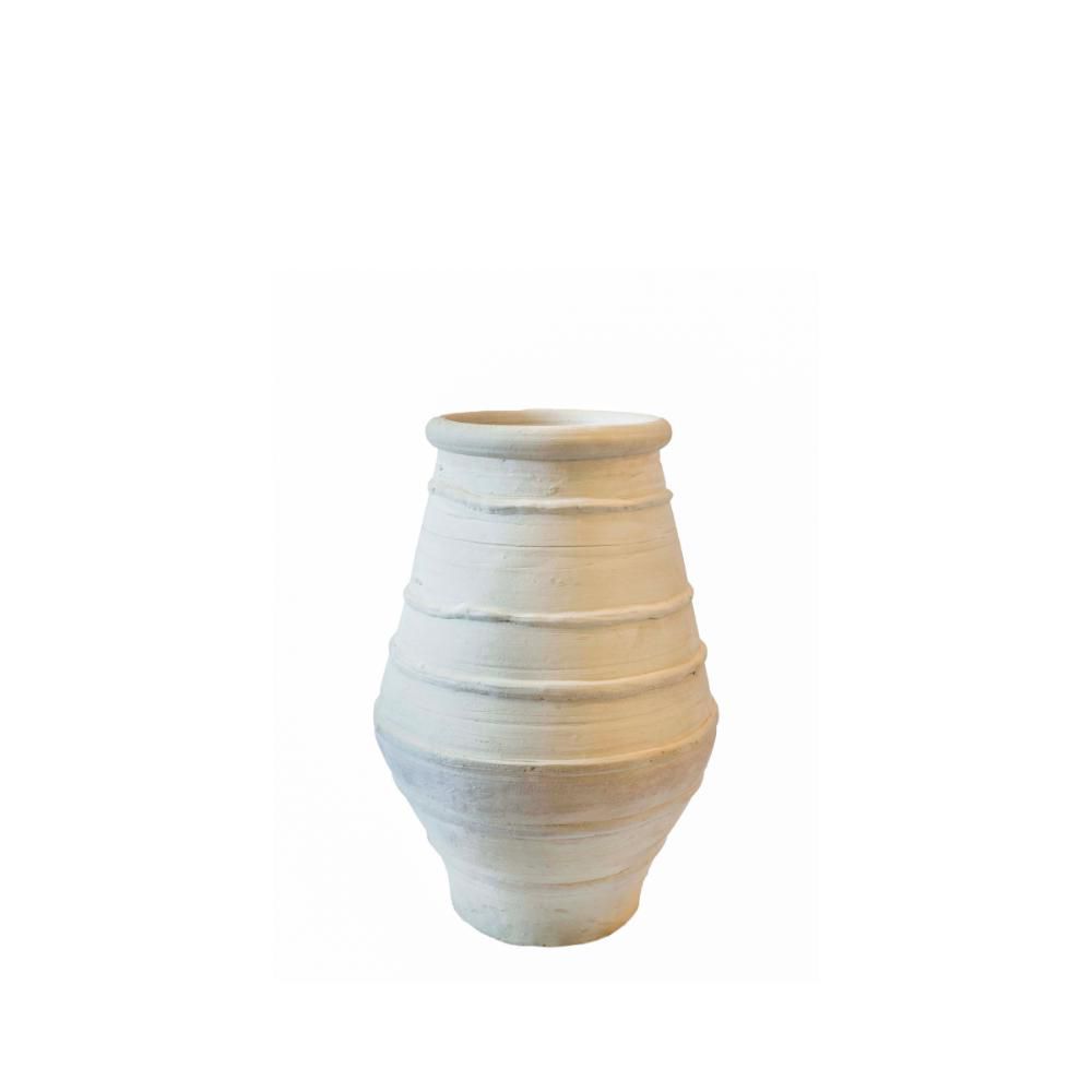 VASO TERRACOTTA C/DECORI H.80 CM NATURALE