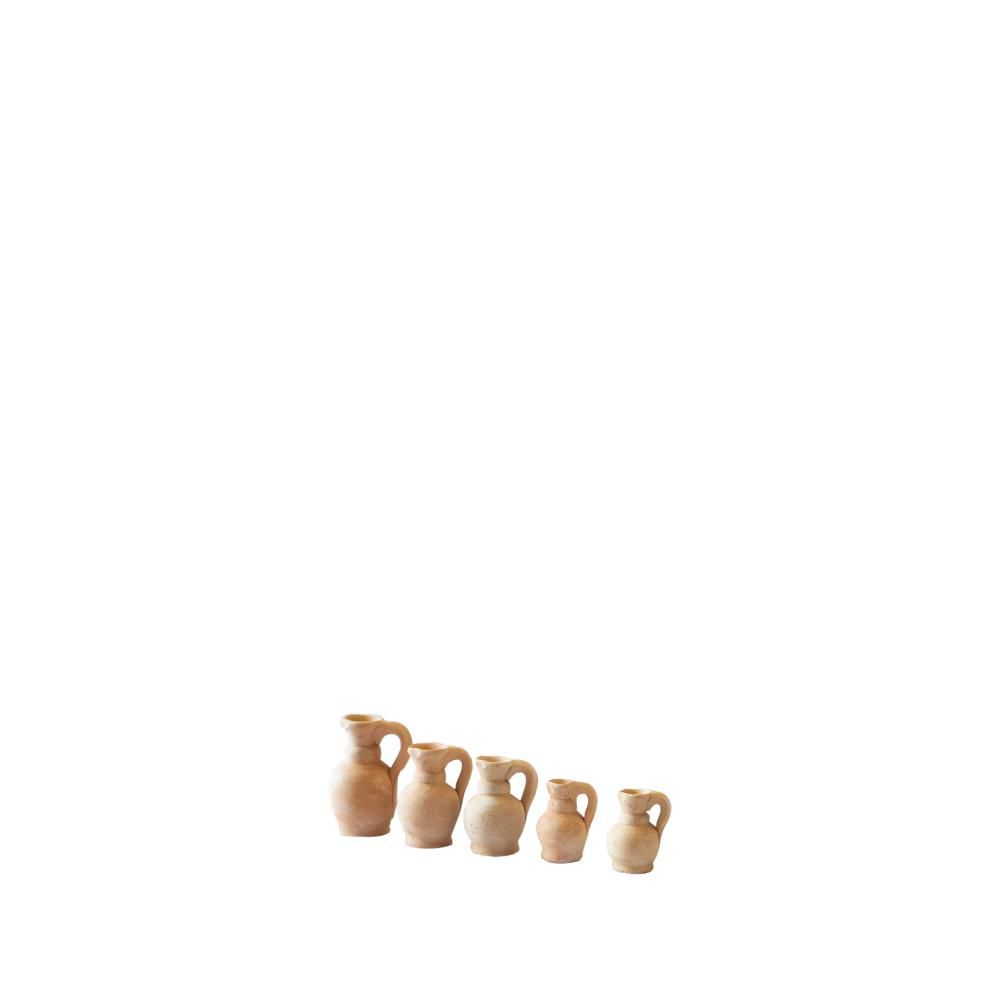 SET 5 ANFORE TERRACOTTAH.2,5-7 CM NATURALE SET 5 ANFORE TERRACOTTAH.2,5-7 CM NATURALE