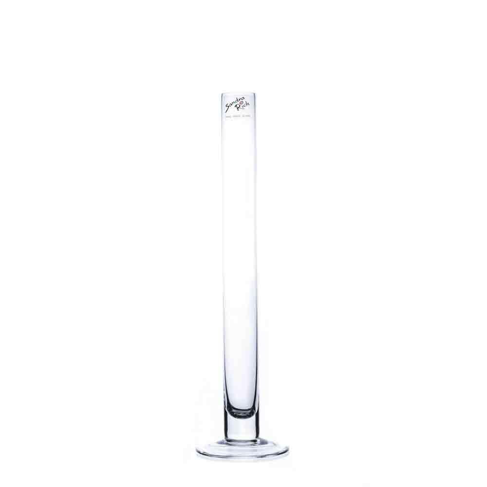 VASO VETRO MONOFIORE C/BASE D.3 CM H.30 CM TRASPARENTE VASO VETRO MONOFIORE C/BASE D.3 CM H.30 CM TRASPARENTE
