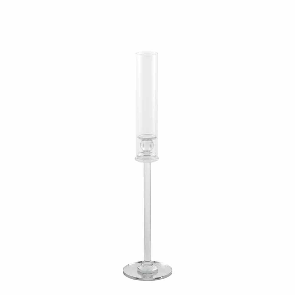 CANDELIERE C/PARAFIAMMAVETRO D.15 CM H.84 CM TRASPARENTE CANDELIERE C/PARAFIAMMAVETRO D.15 CM H.84 CM TRASPARENTE