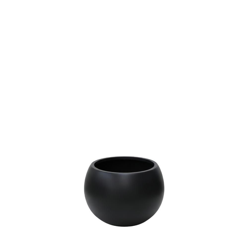 VASO TONDO FIBER GLASS D.40 CM H.33 CM (M) NERO VASO TONDO FIBER GLASS D.40 CM H.33 CM (M) NERO