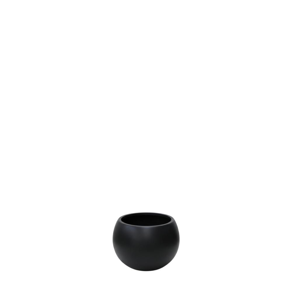 VASO TONDO FIBER GLASS D.27 CM H.22 CM (S) NERO VASO TONDO FIBER GLASS D.27 CM H.22 CM (S) NERO