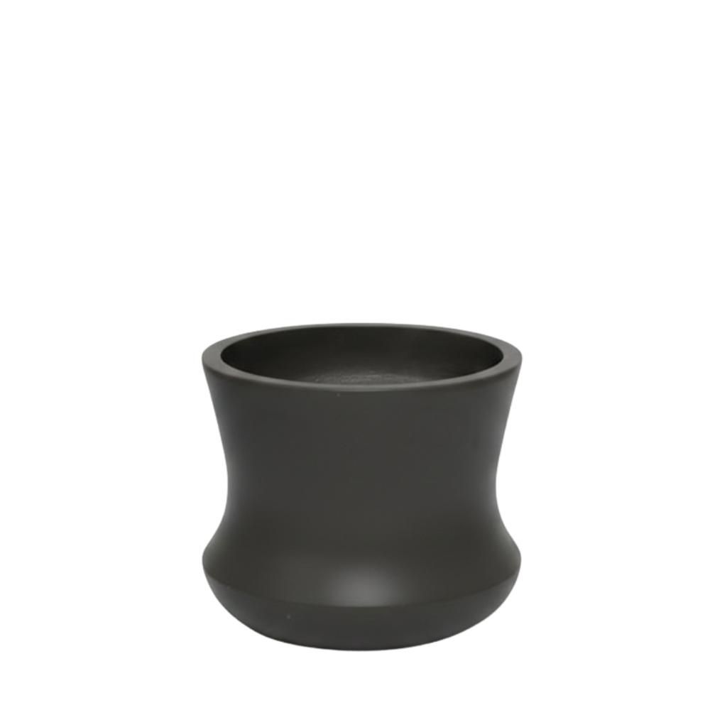 VASO TONDO CEMENTO D.54CM H.46 CM (L) NERO VASO TONDO CEMENTO D.54CM H.46 CM (L) NERO