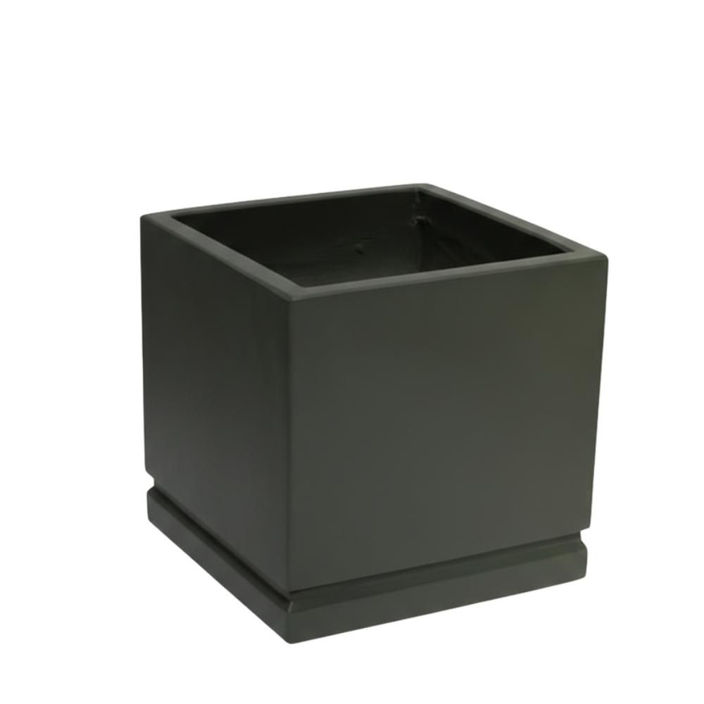 VASO QUADRATO CEMENTO 50X50 CM H.50 CM (L) VERDE