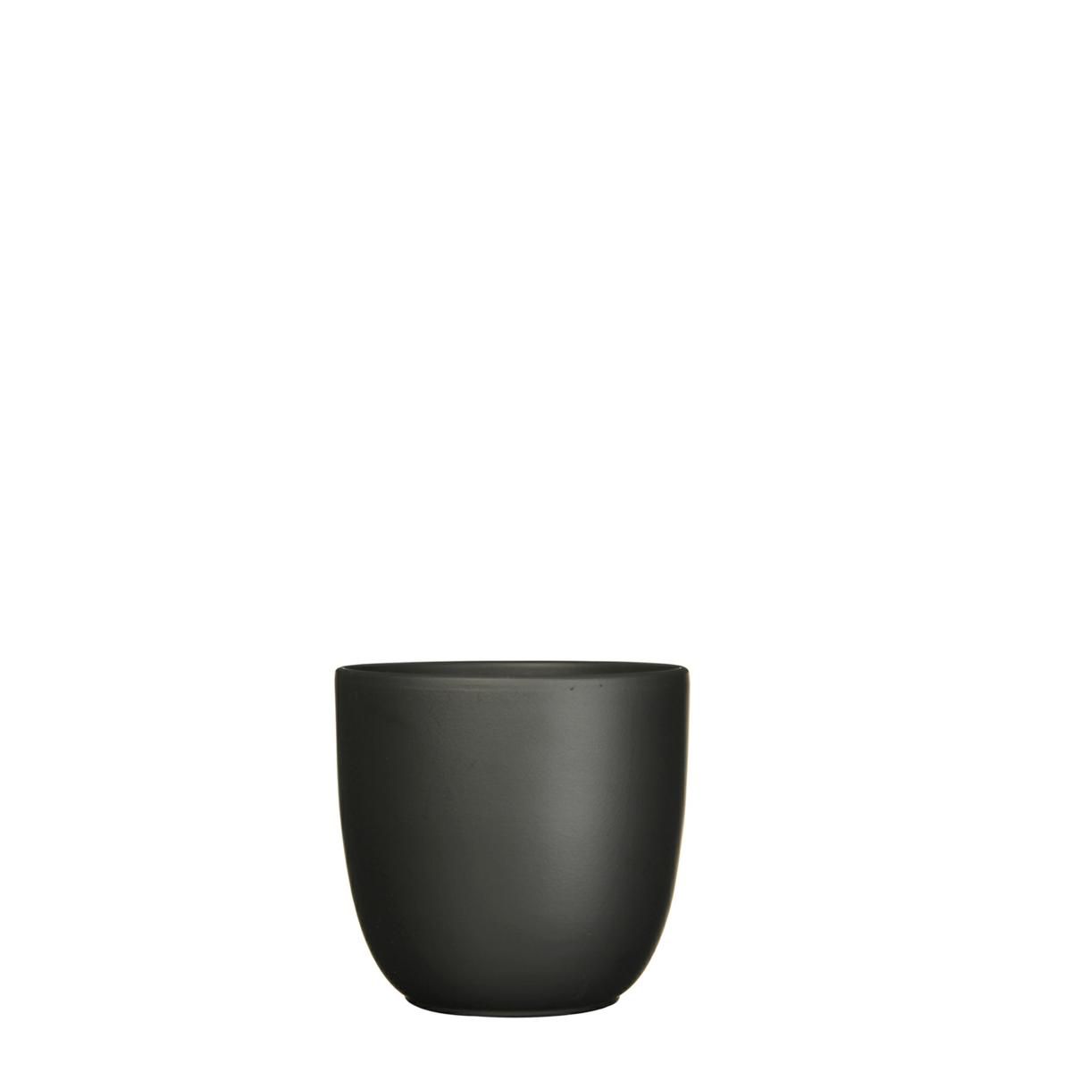 VASO CERAMICA TONDO D.14,5 CM H.14 CM -TUSCA- NERO MATT VASO CERAMICA TONDO D.14,5 CM H.14 CM -TUSCA- NERO MATT