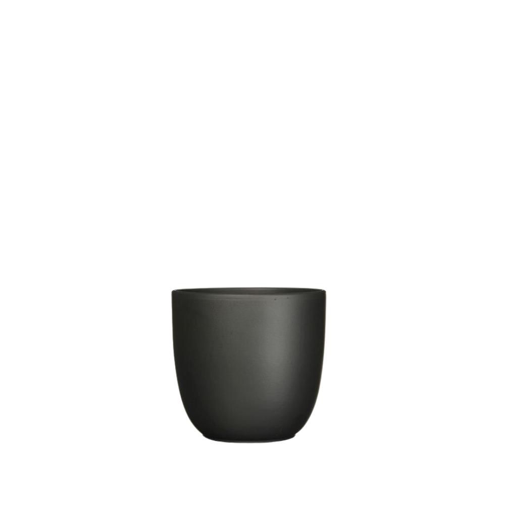 VASO CERAMICA TONDO D.28 CM H.25 CM -TUSCA- NERO MATT VASO CERAMICA TONDO D.28 CM H.25 CM -TUSCA- NERO MATT