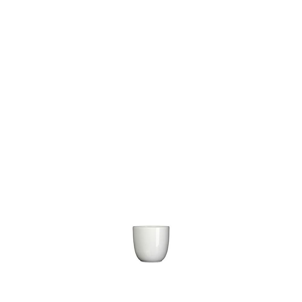 VASO CERAMICA TONDO D.8,5 CM H.7,5 CM -TUSCA- BIANCO VASO CERAMICA TONDO D.8,5 CM H.7,5 CM -TUSCA- BIANCO