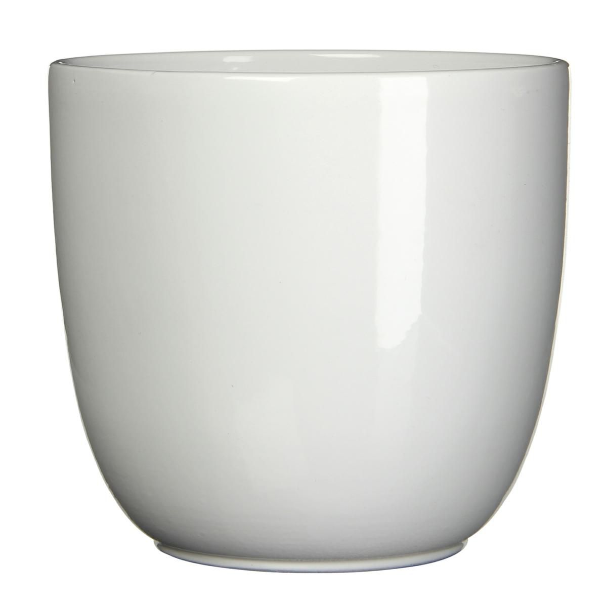 VASO CERAMICA TONDO D.39 CM H.34,5 CM -TUSCA- BIANCO VASO CERAMICA TONDO D.39 CM H.34,5 CM -TUSCA- BIANCO