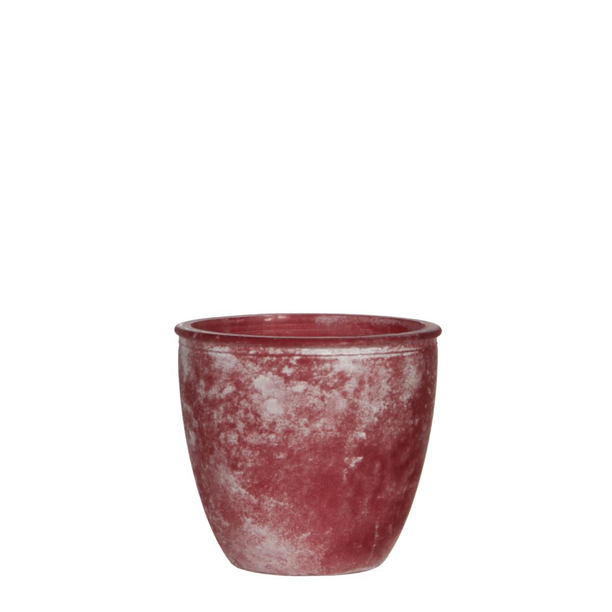 VASO VETRO-LINDE- T.DO H10D11 ROSSO VASO VETRO-LINDE- T.DO H10D11 ROSSO