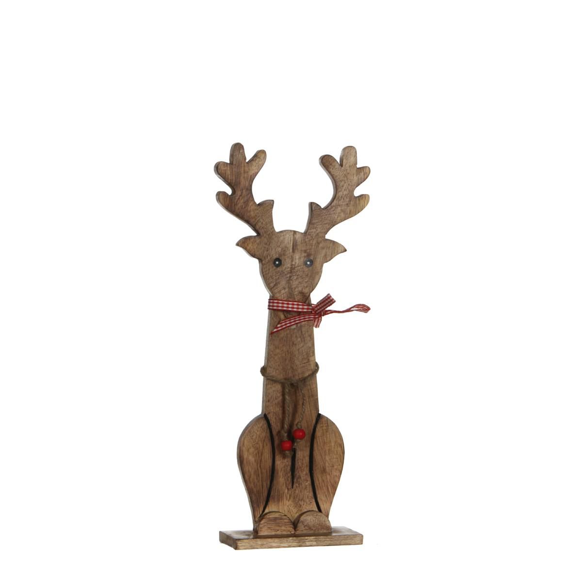 RENNA LEGNO 29X11 CM H.5 CM MARRONE CHIARO/ROSSO