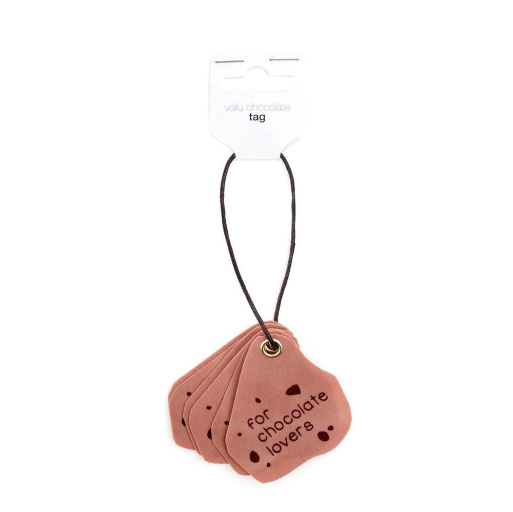 SET 6 TARGHETTE 7,5X6 CM -VELLU CHOCOLATE- ROSA/MARRONE SET 6 TARGHETTE 7,5X6 CM -VELLU CHOCOLATE- ROSA/MARRONE