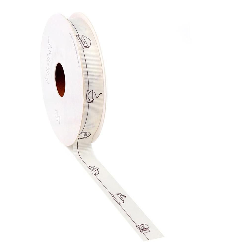 NASTRO TESSUTO 15MM 20MT -TREATS- AVORIO