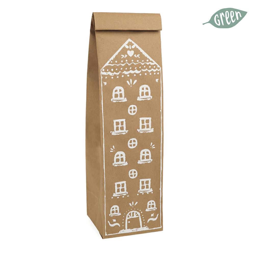 SHOPPERS CARTA -HOUSE- 45X11 H.11 CM PZ.5 NATURALE SHOPPERS CARTA -HOUSE- 45X11 H.11 CM PZ.5 NATURALE