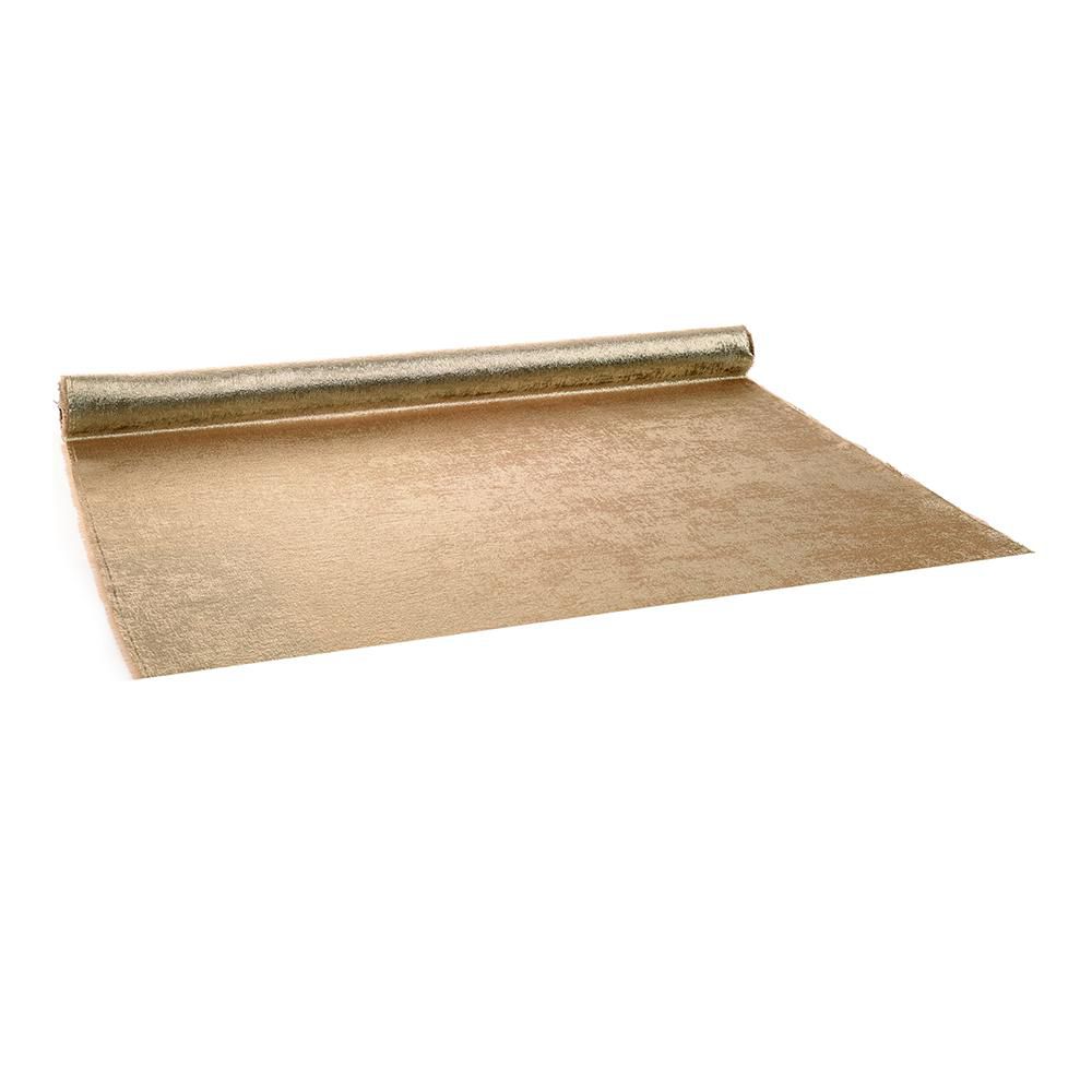 RUNNER POLIESTERE/VELLUTO 470MM 1,54MT -GLAM RAW- ORO RUNNER POLIESTERE/VELLUTO 470MM 1,54MT -GLAM RAW- ORO