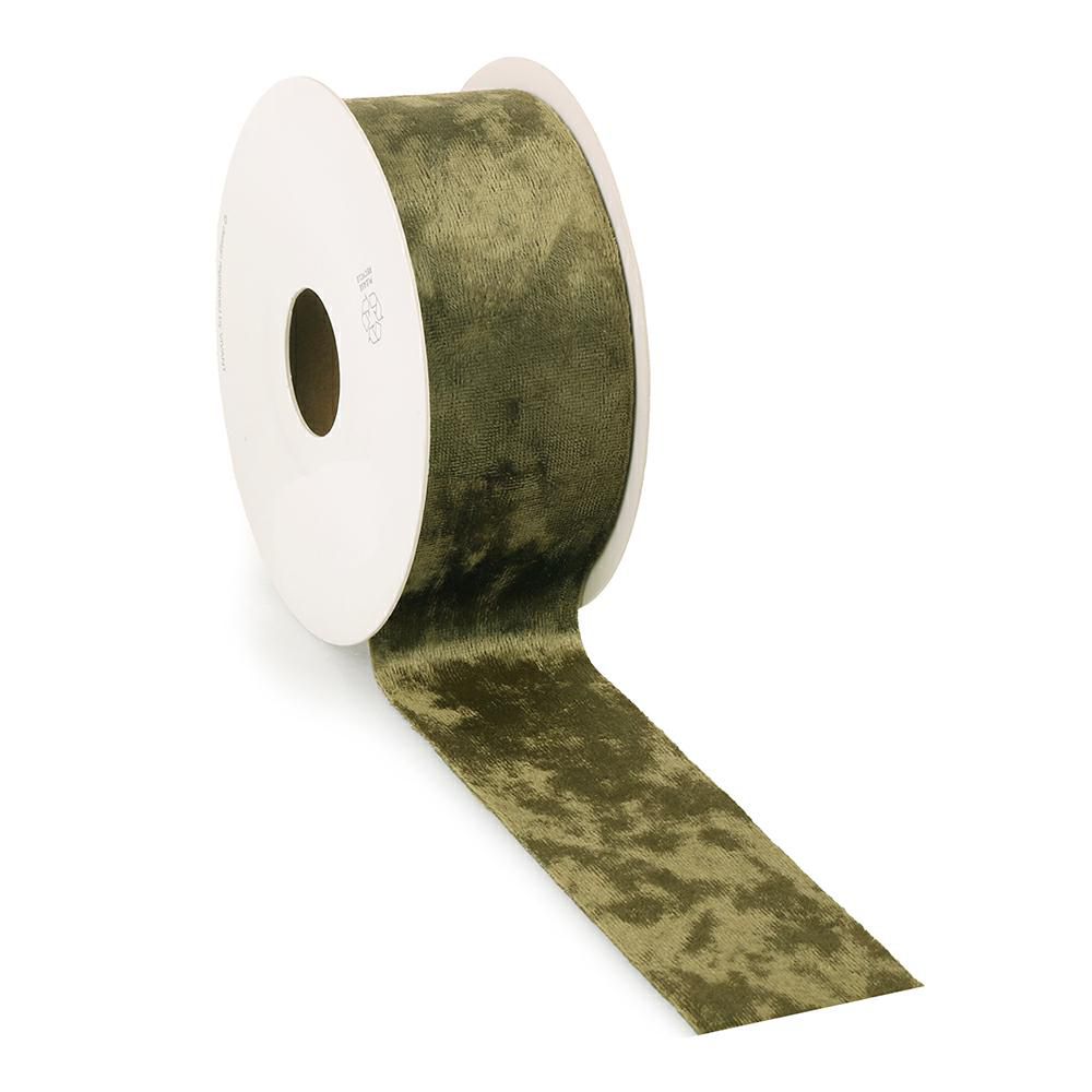 NASTRO VELLUTO 25MM 5MT-VELVET ICE- VERDE