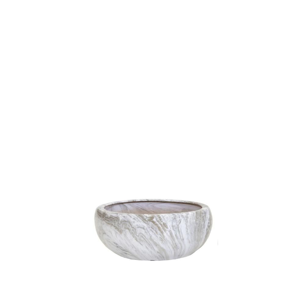 BOWL CERAMICA D.41 CM H.19 CM -EMPEROR EGG- GRIGIO