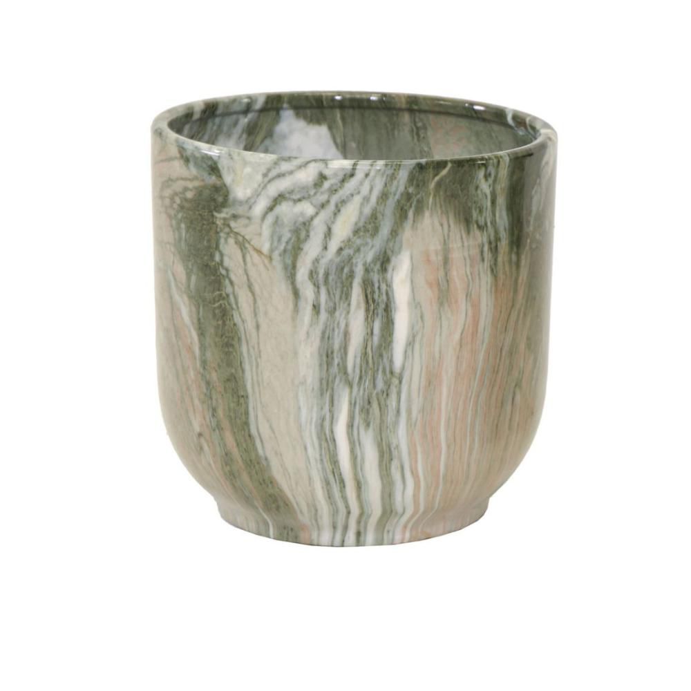 VASO CERAMICA D.29 CM H.30 CM -EMPEROR BULLET- VERDE VASO CERAMICA D.29 CM H.30 CM -EMPEROR BULLET- VERDE