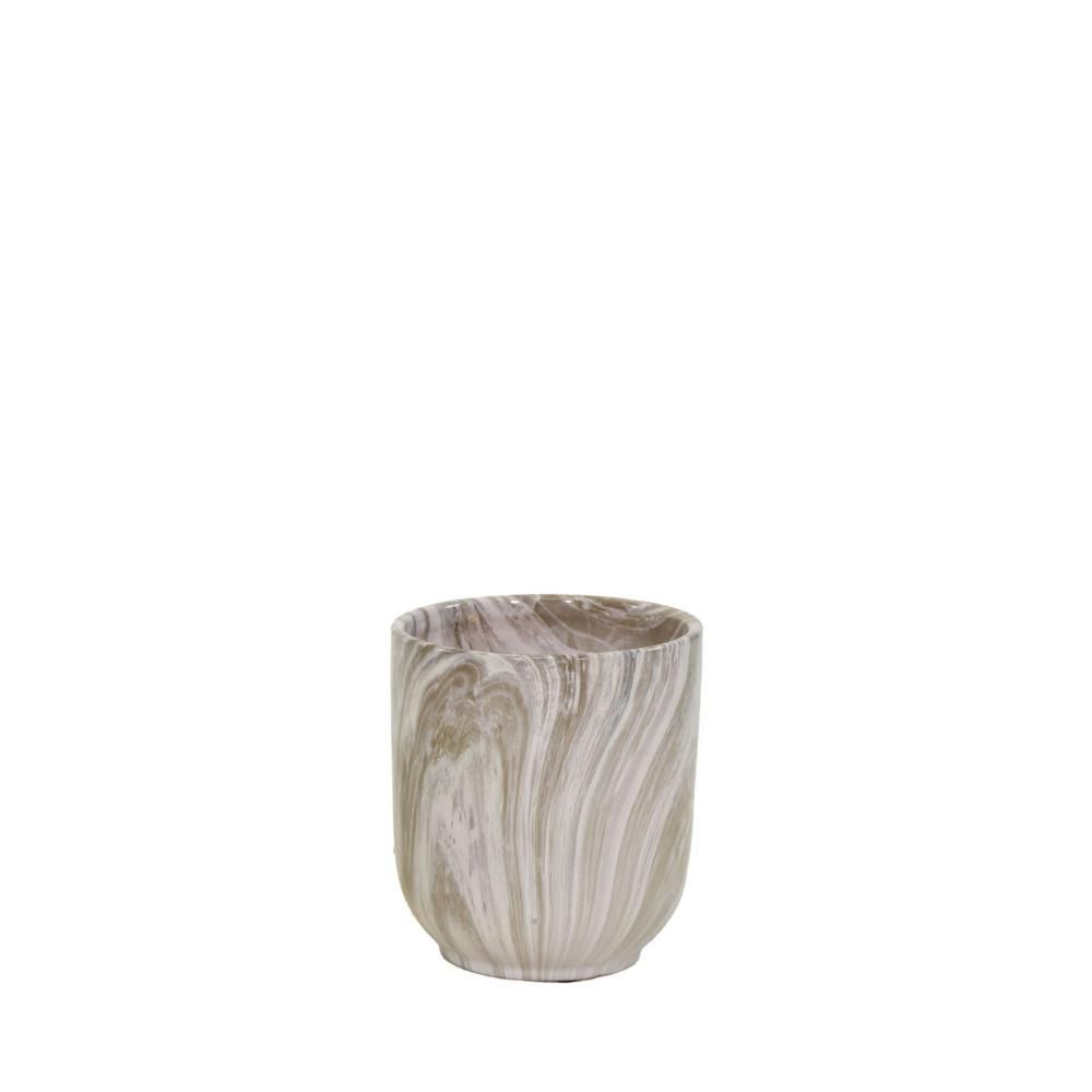VASO CERAMICA D.24 CM H.27 CM -EMPEROR BULLET- GRIGIO