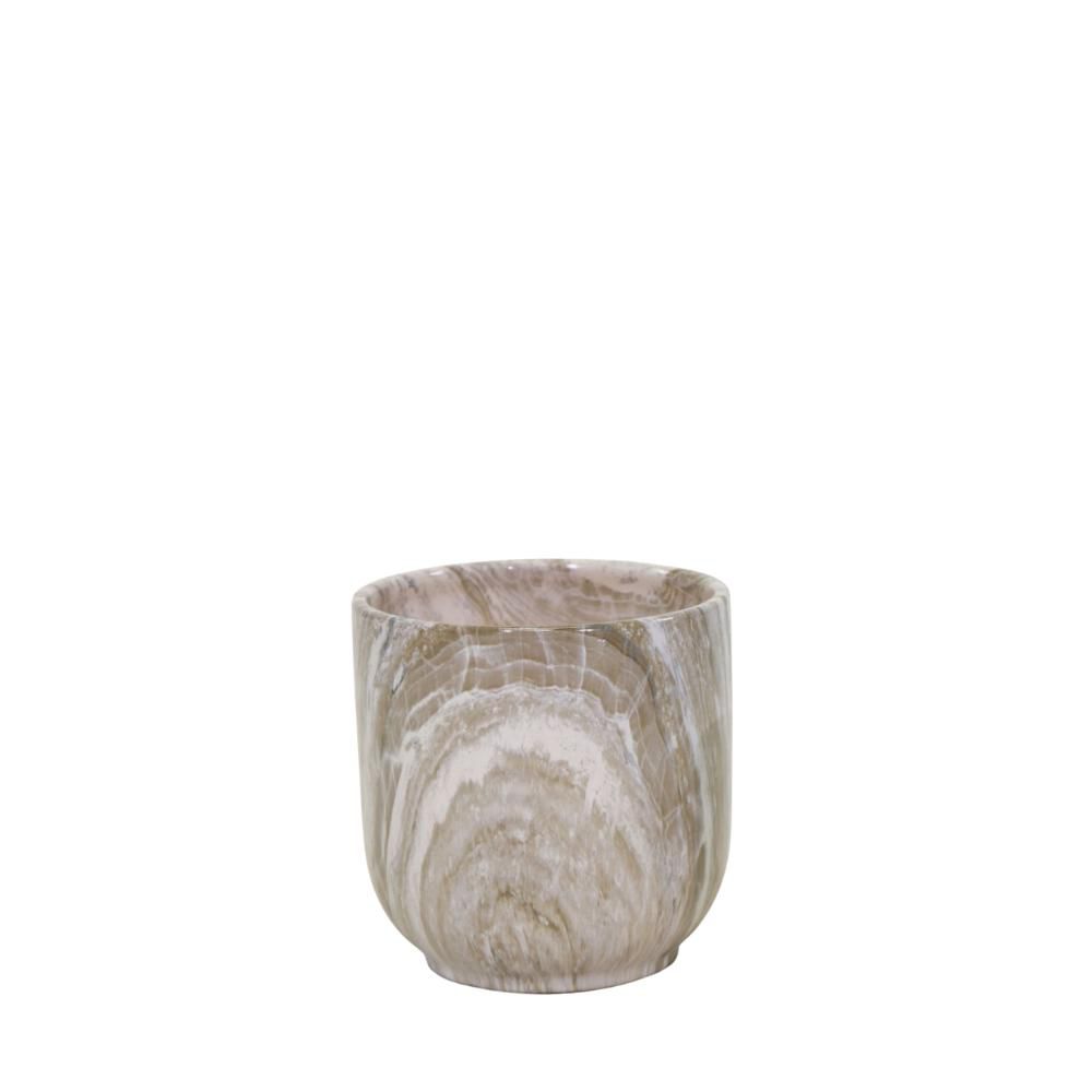VASO CERAMICA D.29 CM H.30 CM -EMPEROR BULLET- GRIGIO