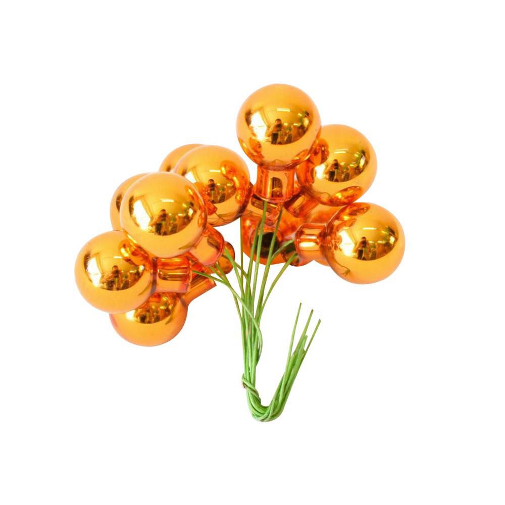 SET 144 SFERE PICK VETRO MM.20 ARANCIO LUCIDO