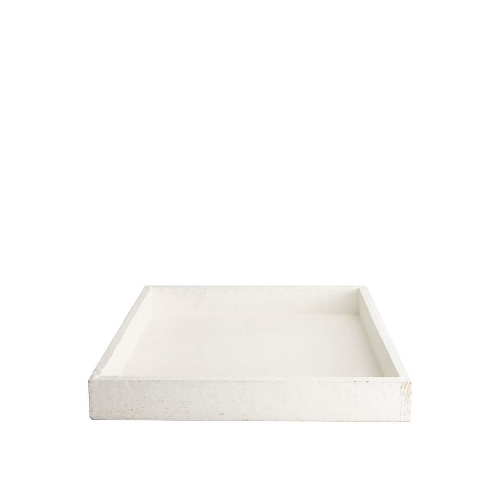 VASSOIO LEGNO QUADRATO 30X30X4 CM WASHED BIANCO VASSOIO LEGNO QUADRATO 30X30X4 CM WASHED BIANCO
