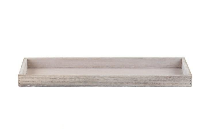 VASSOIO LEGNO RETTANGOLARE 42X14X3 CM WASHED NATURALE