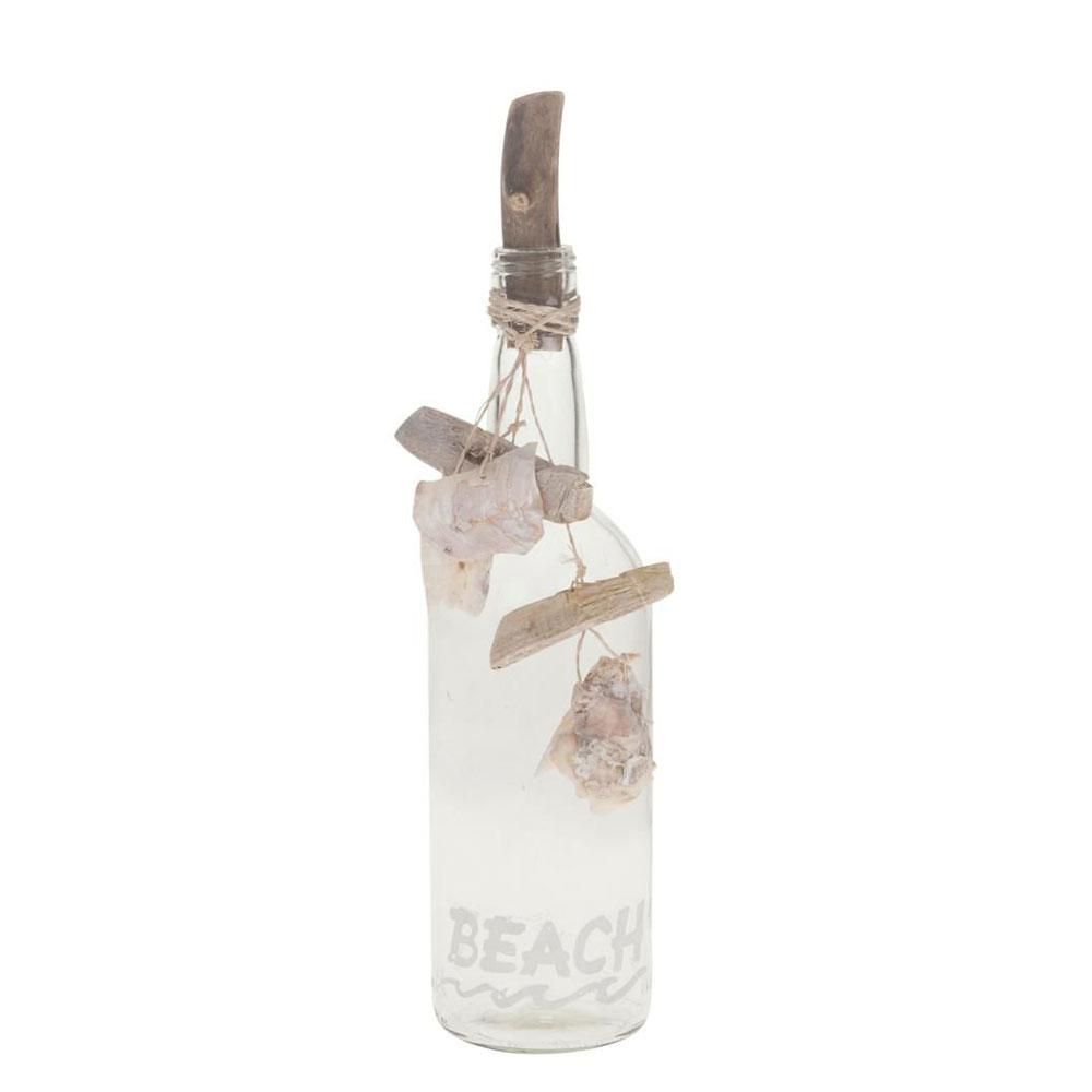 BOTTIGLIA VETRO RECYCLED-BEACH- 8X8X28,5 NATURALE BOTTIGLIA VETRO RECYCLED-BEACH- 8X8X28,5 NATURALE