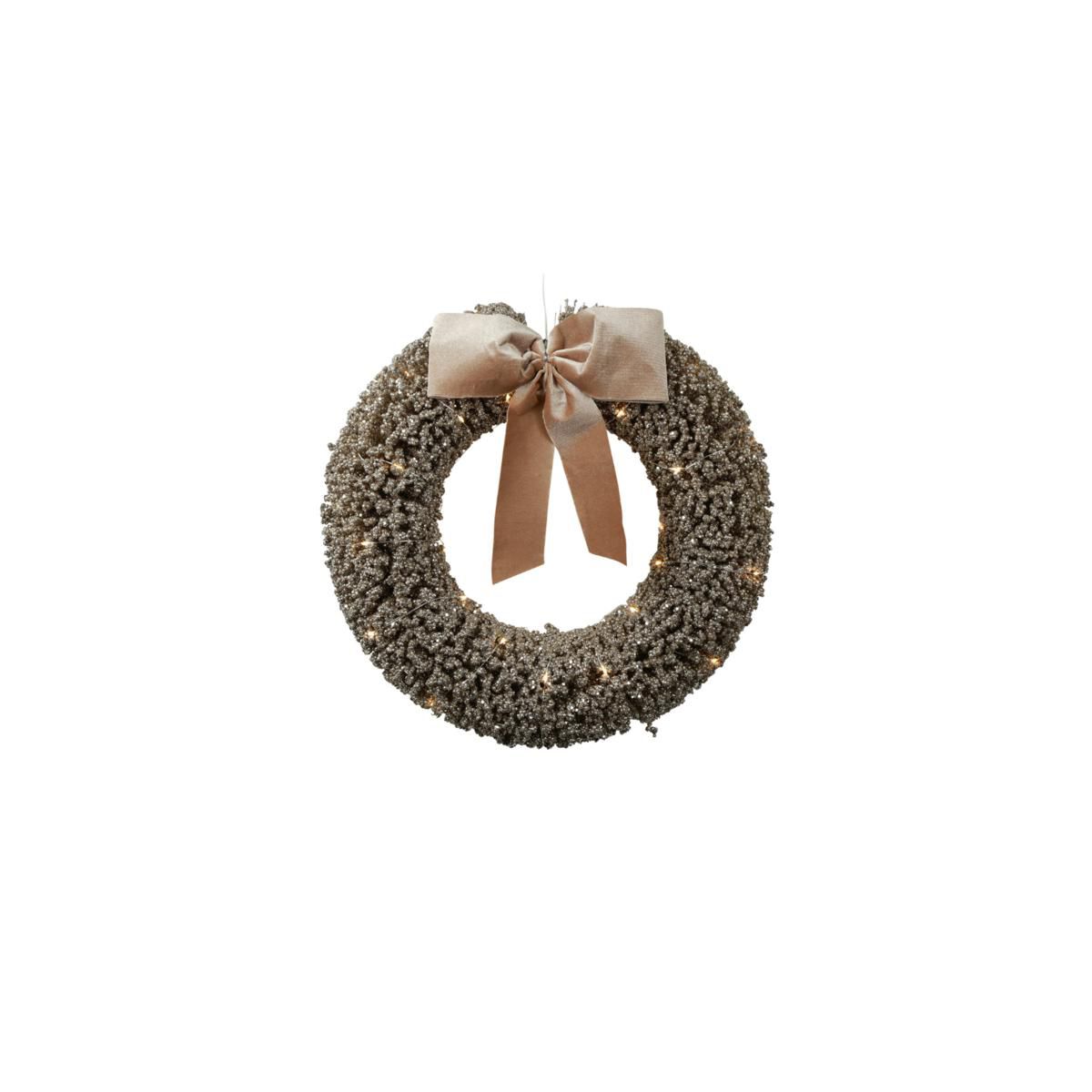 CORONA METALLO LUMINOSA40LED D.40 CM L.CALDA -MILLY M- ORO CORONA METALLO LUMINOSA40LED D.40 CM L.CALDA -MILLY M- ORO