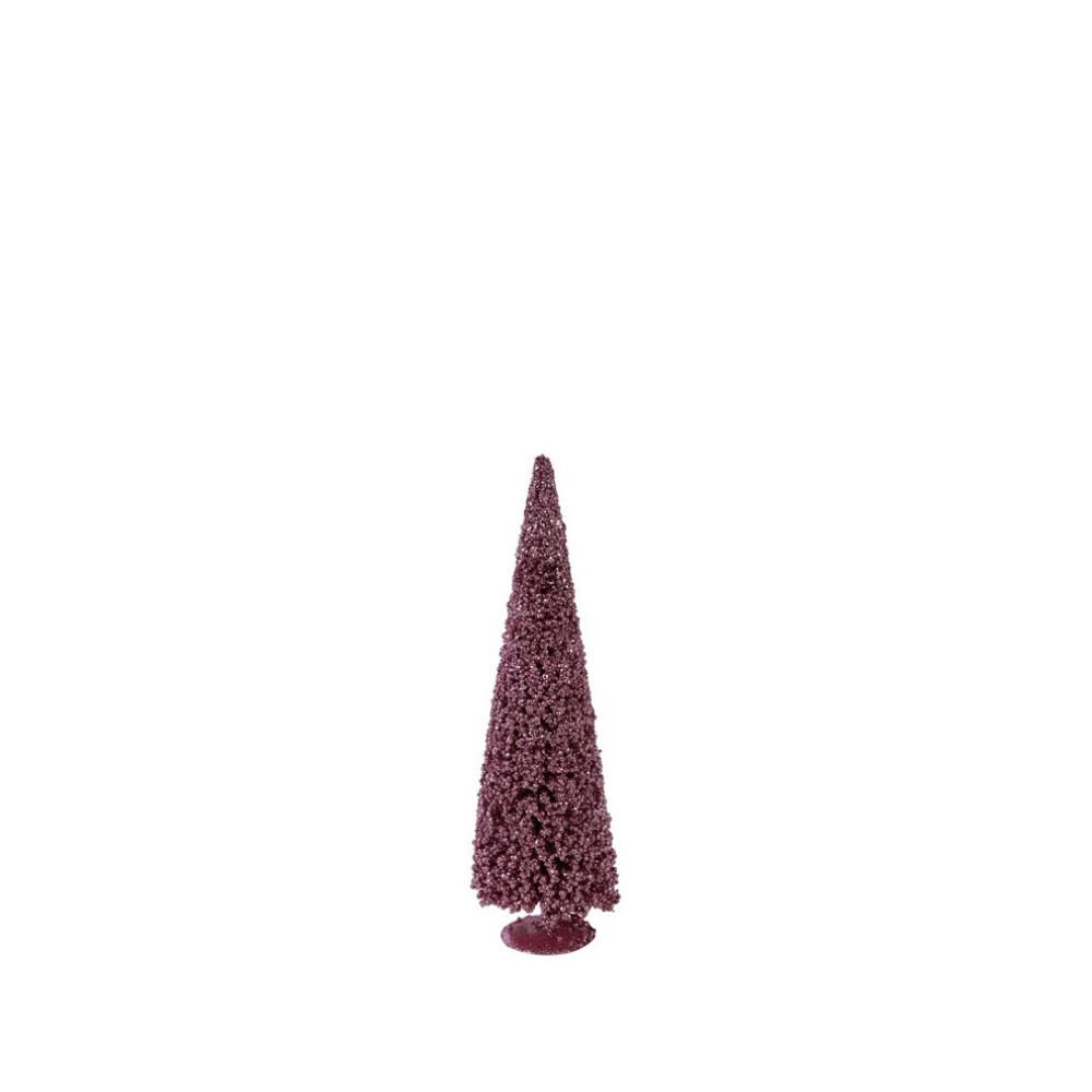 ALBERO NATALE METALLO D.15 CM H.40 CM -OTIS S- ROSA