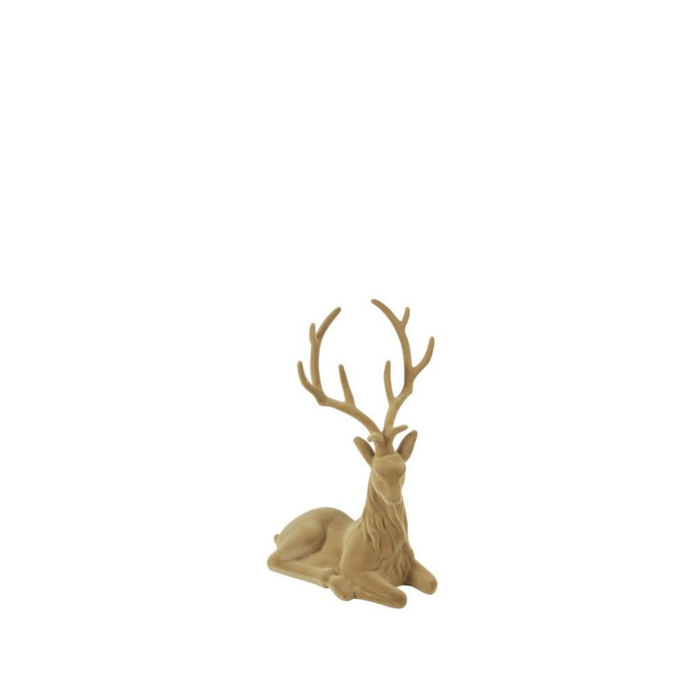 RENNA VELLUTO 58X58 CM H.40 CM -BRIANNA M- BEIGE