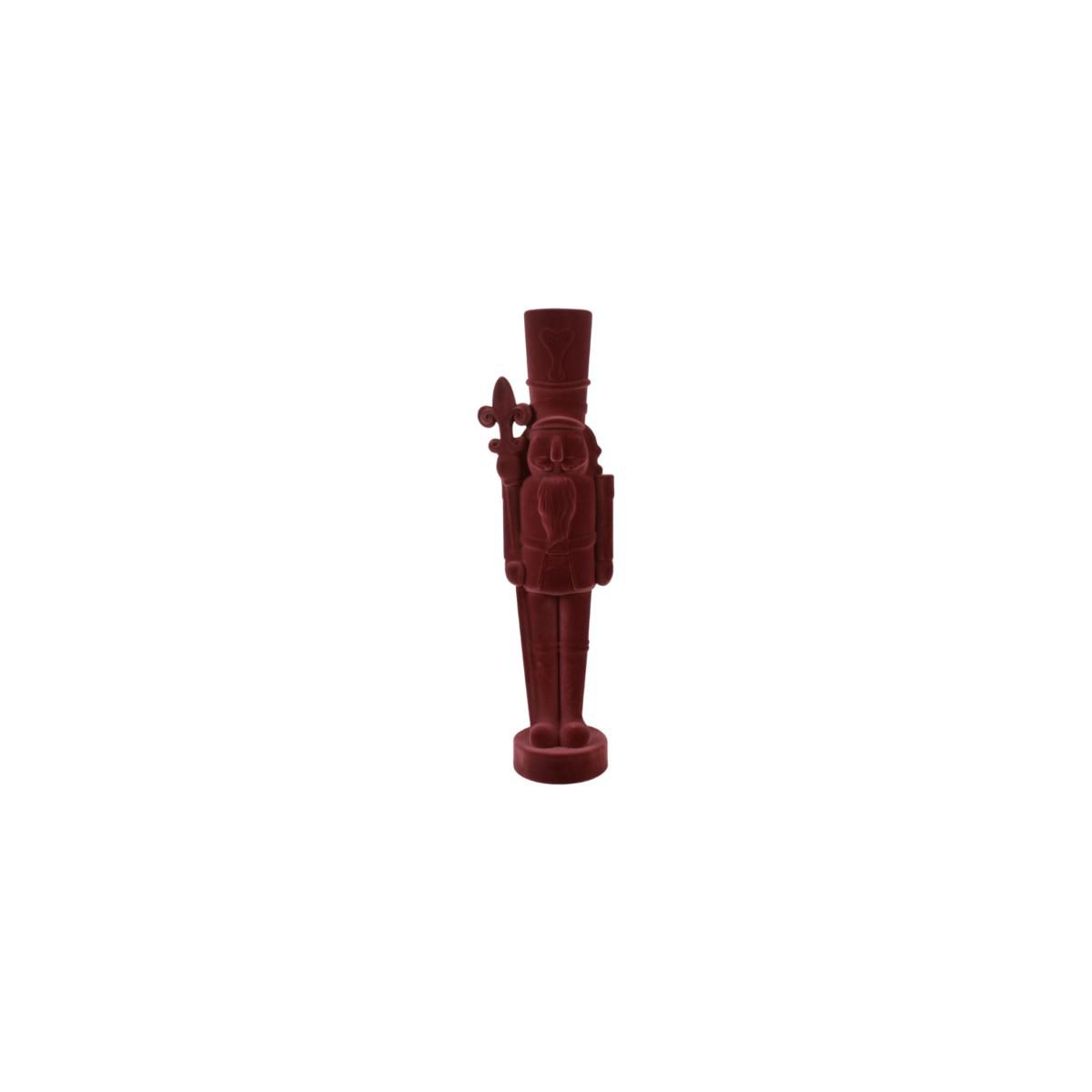 SCHIACCIANOCI RE VELLUTO -KING S- D.15,30 CM H.78 CM BORDEAUX