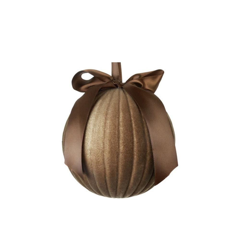 SFERA VELLUTO C/FIOCCO RASO MM.150 -AMARA M- MARRONE SFERA VELLUTO C/FIOCCO RASO MM.150 -AMARA M- MARRONE