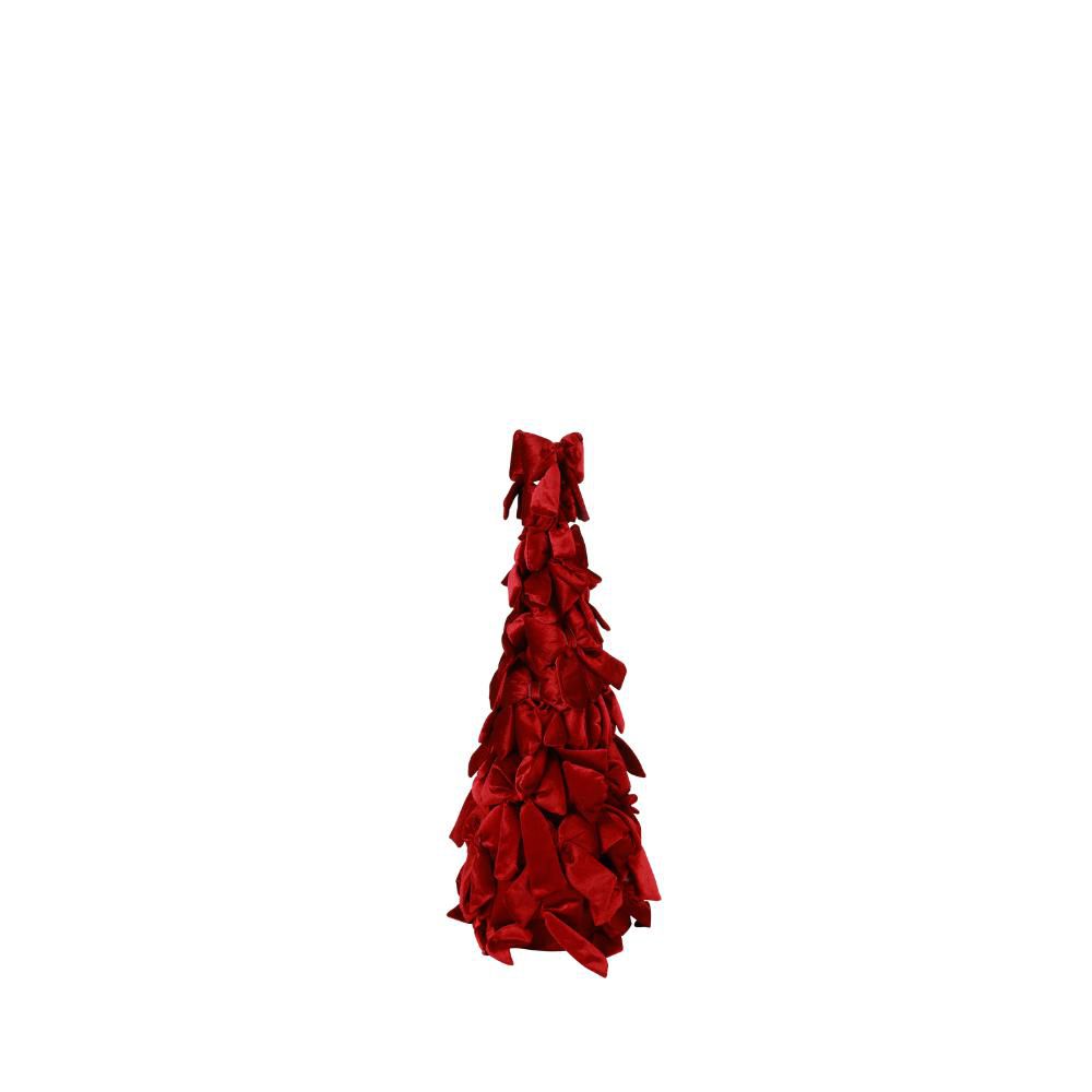 ALBERO C/FIOCCHI VELLUTO -ROYALS L- D.60 CM H.60 CM BORDEAUX