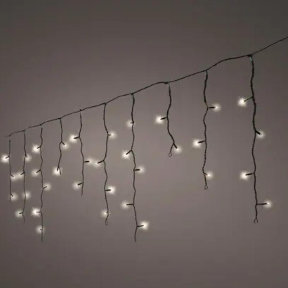 TENDA 490 LED 200X50 CML.CALDA/F.NERO -ICICLE- ESTERNO