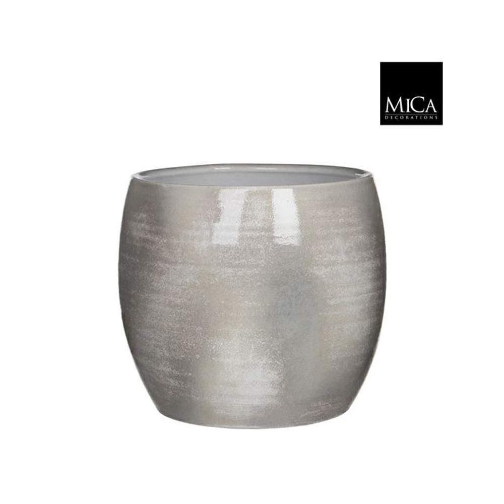 VASO CERAMICA D.28 CM H.26 CM -LESTER- GRIGIO