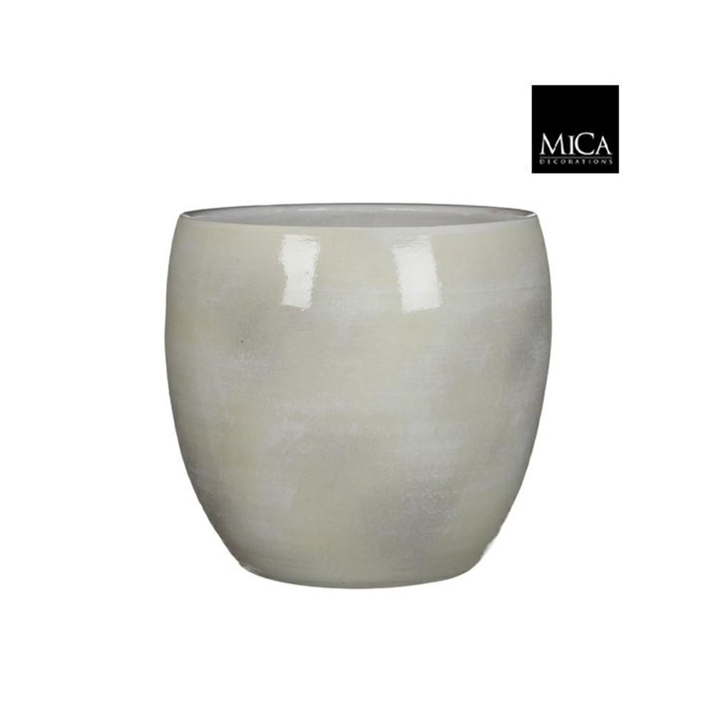 VASO CERAMICA D.33 CM H.31 CM -LESTER- GRIGIO