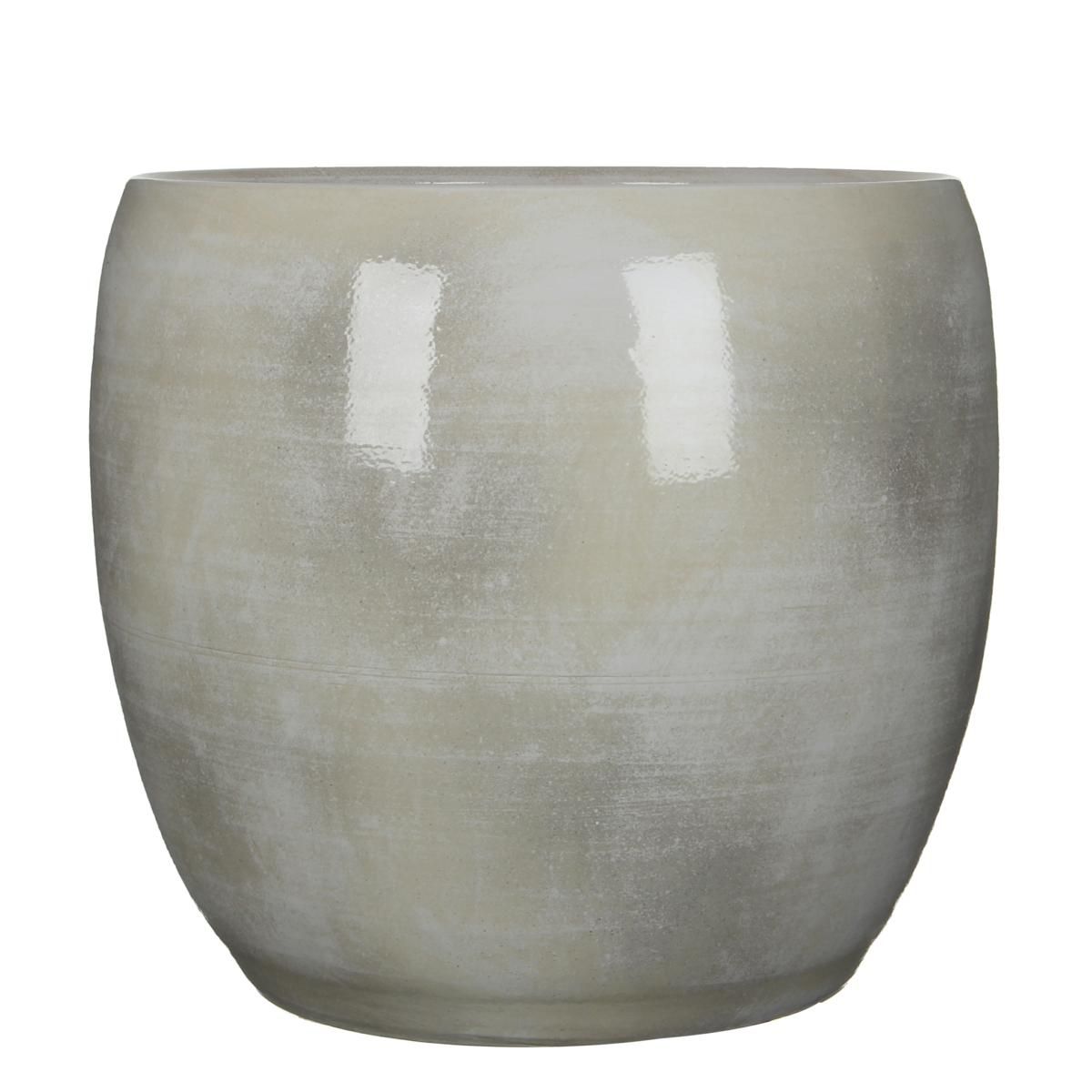 VASO CERAMICA D.38 CM H.35 CM -LESTER- GRIGIO