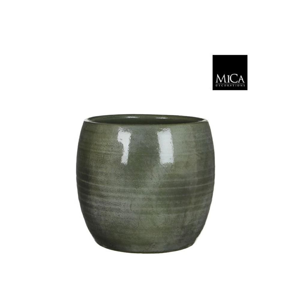 VASO CERAMICA D.28 CM H.26 CM -LESTER- VERDE VASO CERAMICA D.28 CM H.26 CM -LESTER- VERDE