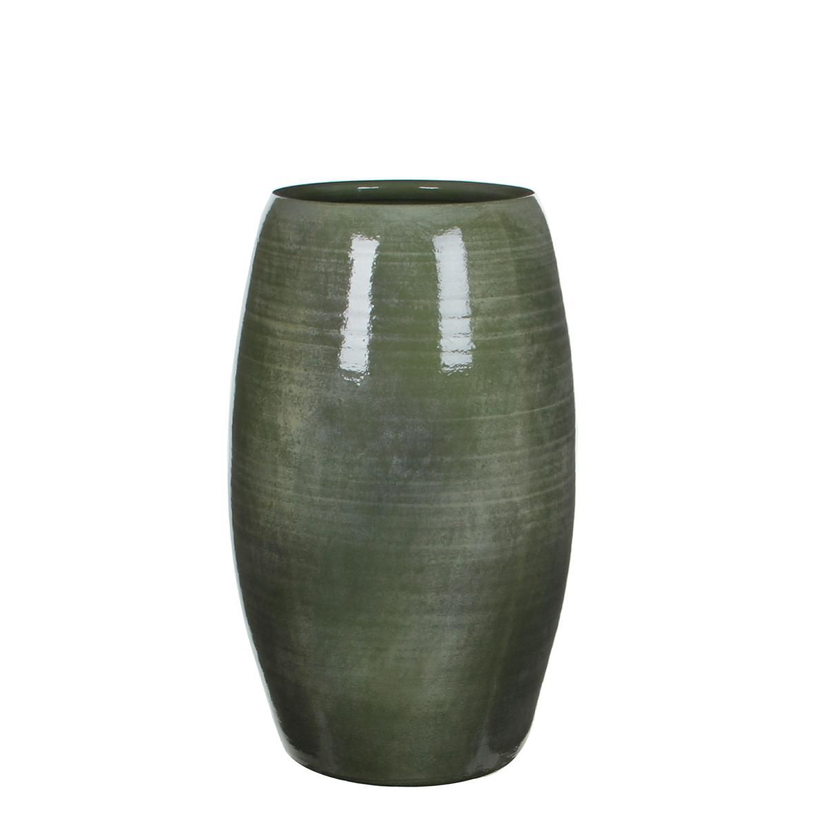 VASO CERAMICA D.30 CM H.50 CM -LESTER- VERDE