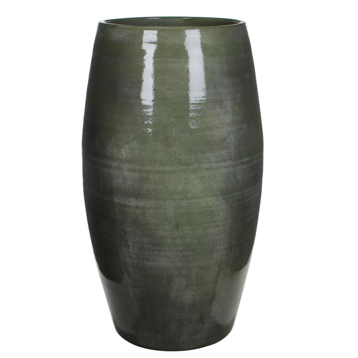 VASO CERAMICA D.39 CM H.70 CM -LESTER- VERDE