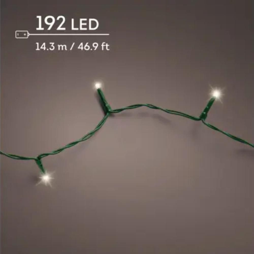 FILO 192 LED 14,32. L.CALDA F.VERDE BATTERIA ESTERNO FILO 192 LED 14,32. L.CALDA F.VERDE BATTERIA ESTERNO