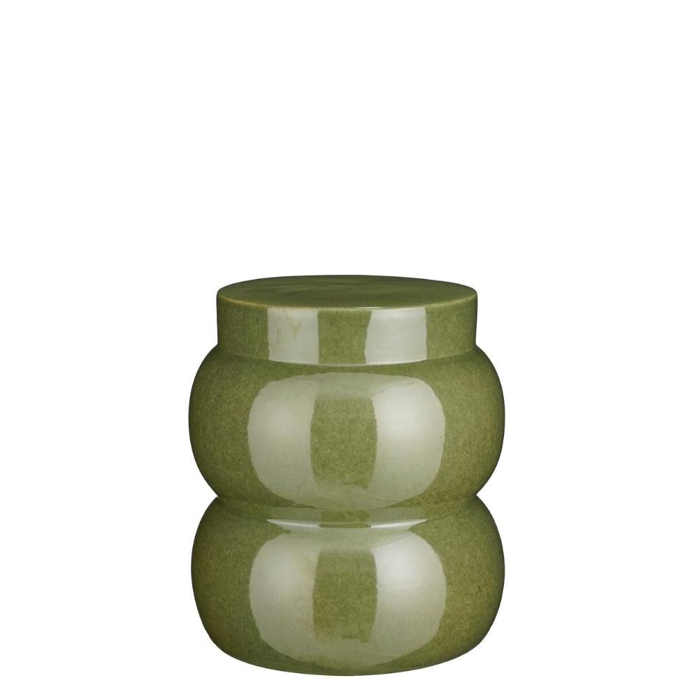 TAVOLO CERAMICA D.35 CMH.40 CM -VENDI- VERDE