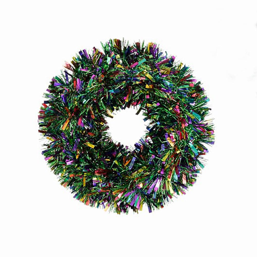 CORONA LUREX D.40 CM H.15 CM MULTICOLOR CORONA LUREX D.40 CM H.15 CM MULTICOLOR