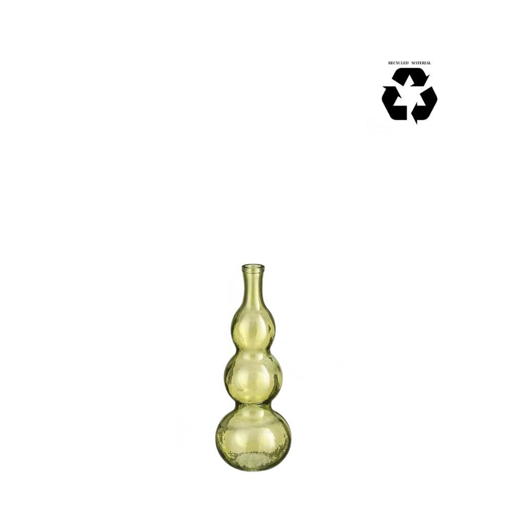 VASO VETRO RICICLATO D.17 CM H.45 CM -BENITO- VERDE CHIARO VASO VETRO RICICLATO D.17 CM H.45 CM -BENITO- VERDE CHIARO