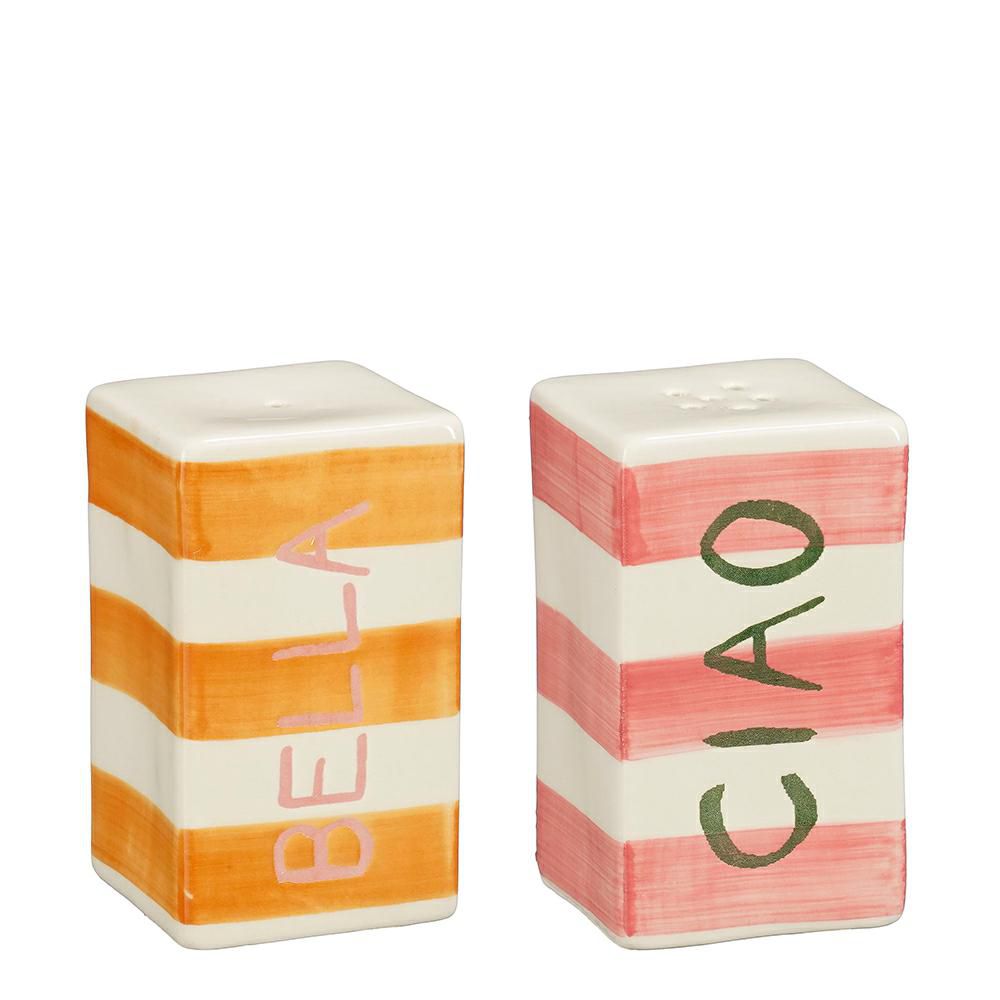 SET 2 CANDELABRI CERAMICA 5X5 H.8,5 CM-BLISS- GIALLO/ROSA SET 2 CANDELABRI CERAMICA 5X5 H.8,5 CM-BLISS- GIALLO/ROSA