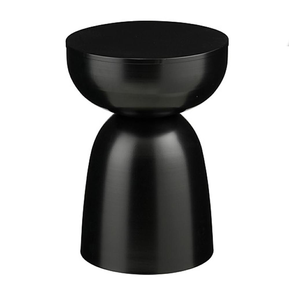 TAVOLO METALLO D.32 CM H.45 CM -ELLIOT- NERO